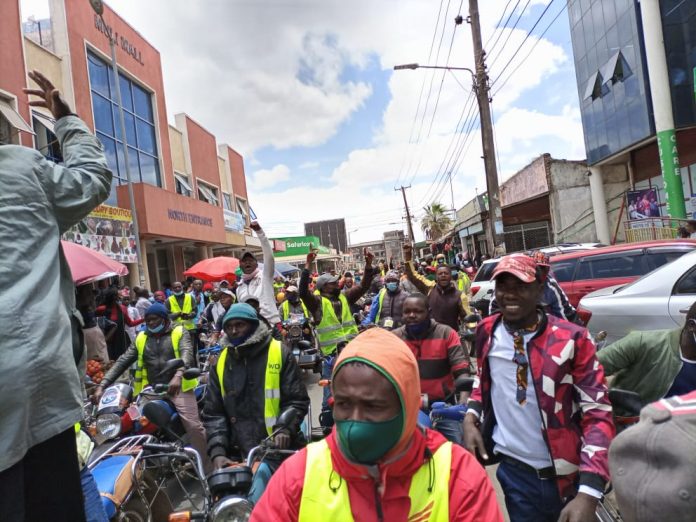 Demos in Kitui After Boda Boda riders and women fail to get money given by Ruto