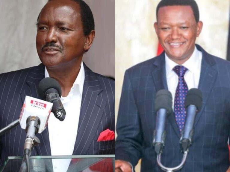 Differences between Kalonzo and Governor Mutua threaten to kill Azimio