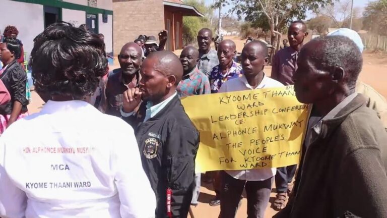 Kyome/Thaana Ward Residents hold demos to push IEBC to hold MCA election