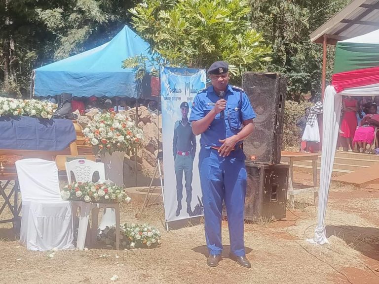 Kangundo: Emotions high as Police officer who died in Garissa land mine is buried