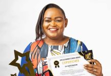 Syombua Osiany Elated after Winning Award