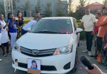 Roseline Katungwa receives brand new car from tiktok fans