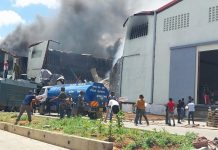 Huge fire razes down paint factory in Athi River