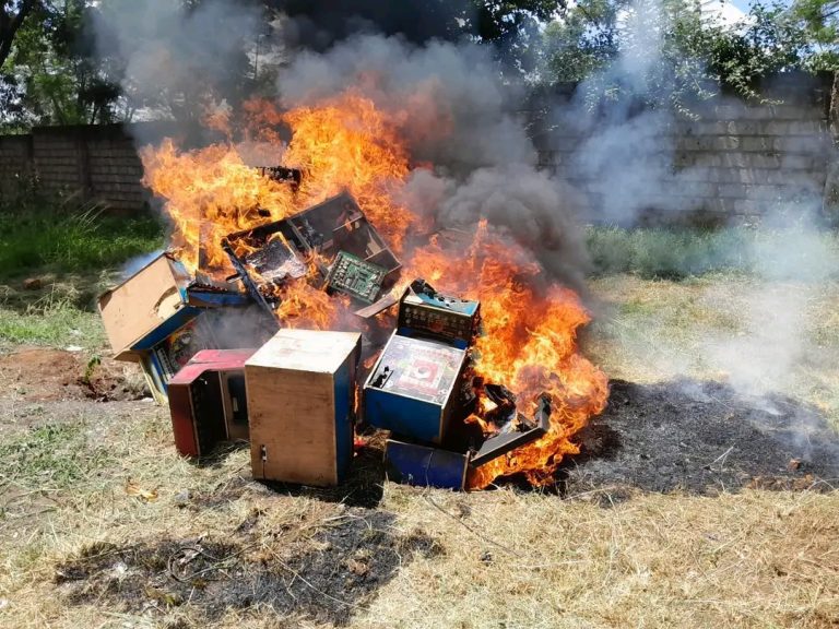 Betting Control Board confiscates illegal betting machines in Machakos