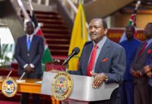 Kalonzo lectures Ruto during IEBC bill signing