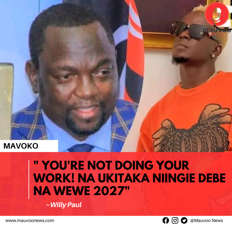 Willy Paul Criticizes Mavoko MP Patrick Makau, Threatens to oust him