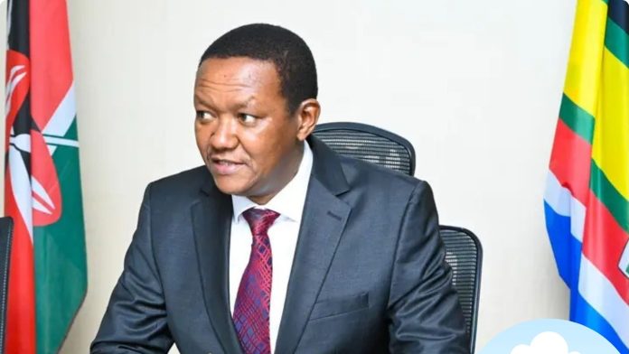 A past photo of Labour Cabinet Secretary Dr. Alfred Mutua. (Photo - Courtesy)